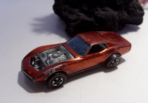Vintage 1967 Hot Wheels Corvette: Red Line Wheels, Hong Kong