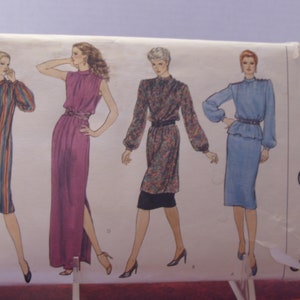 Vintage Vogue Sewing Pattern 8076: Dress, Tunic, Top, and Skirt (Size 18 UNCUT)