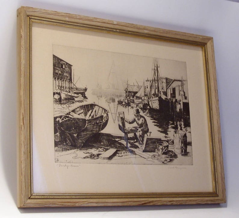Lionel Barrymore Etching Purdy's Basin Under Etsy