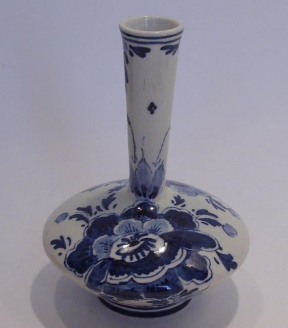 Delft Blue Vase Regina Delfts Blauw Small Vase Made in Etsy