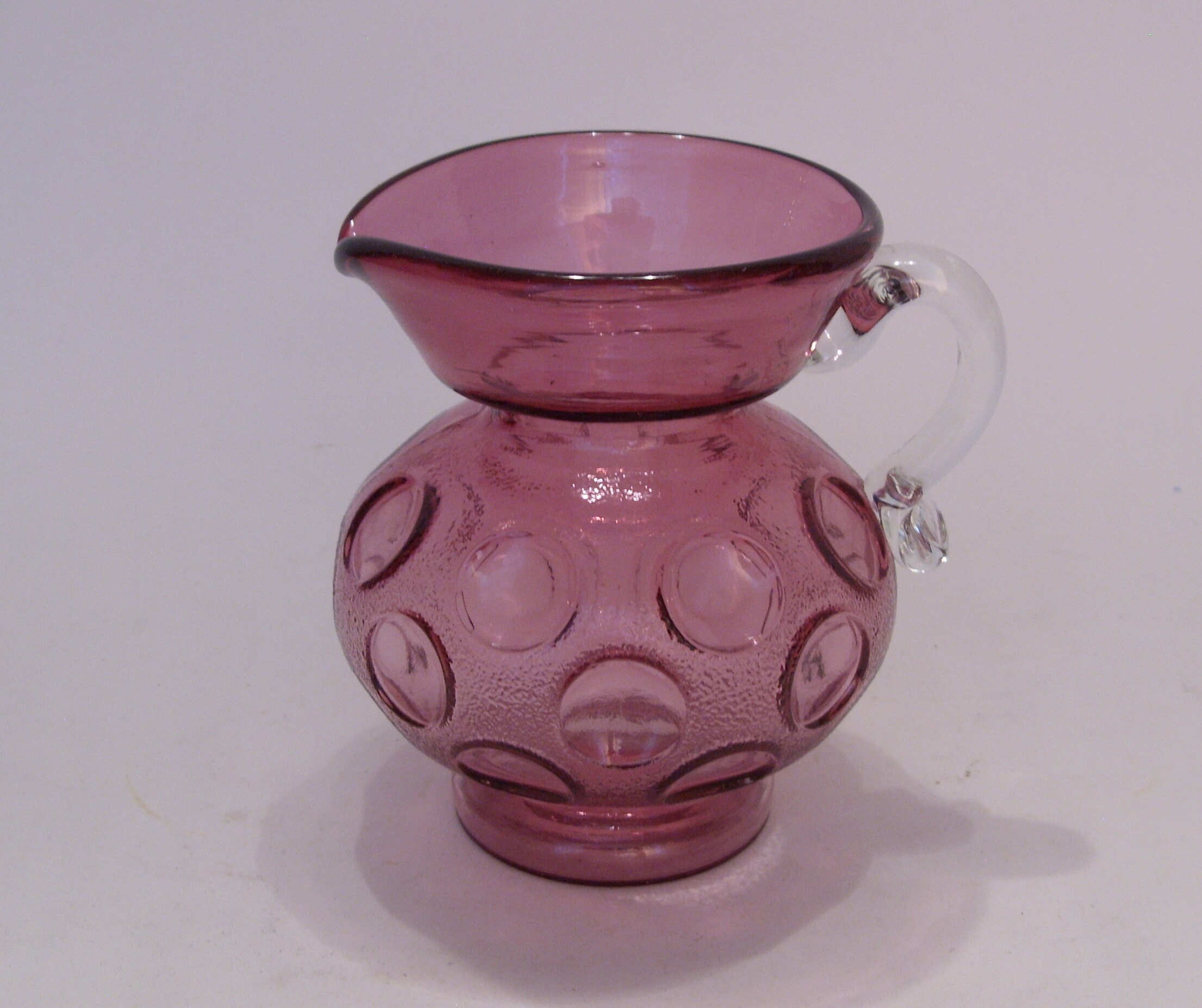 s Westmoreland Glass Red Carnival Glass 4 3/4" Victorian Queen Stein Mug Tankard 