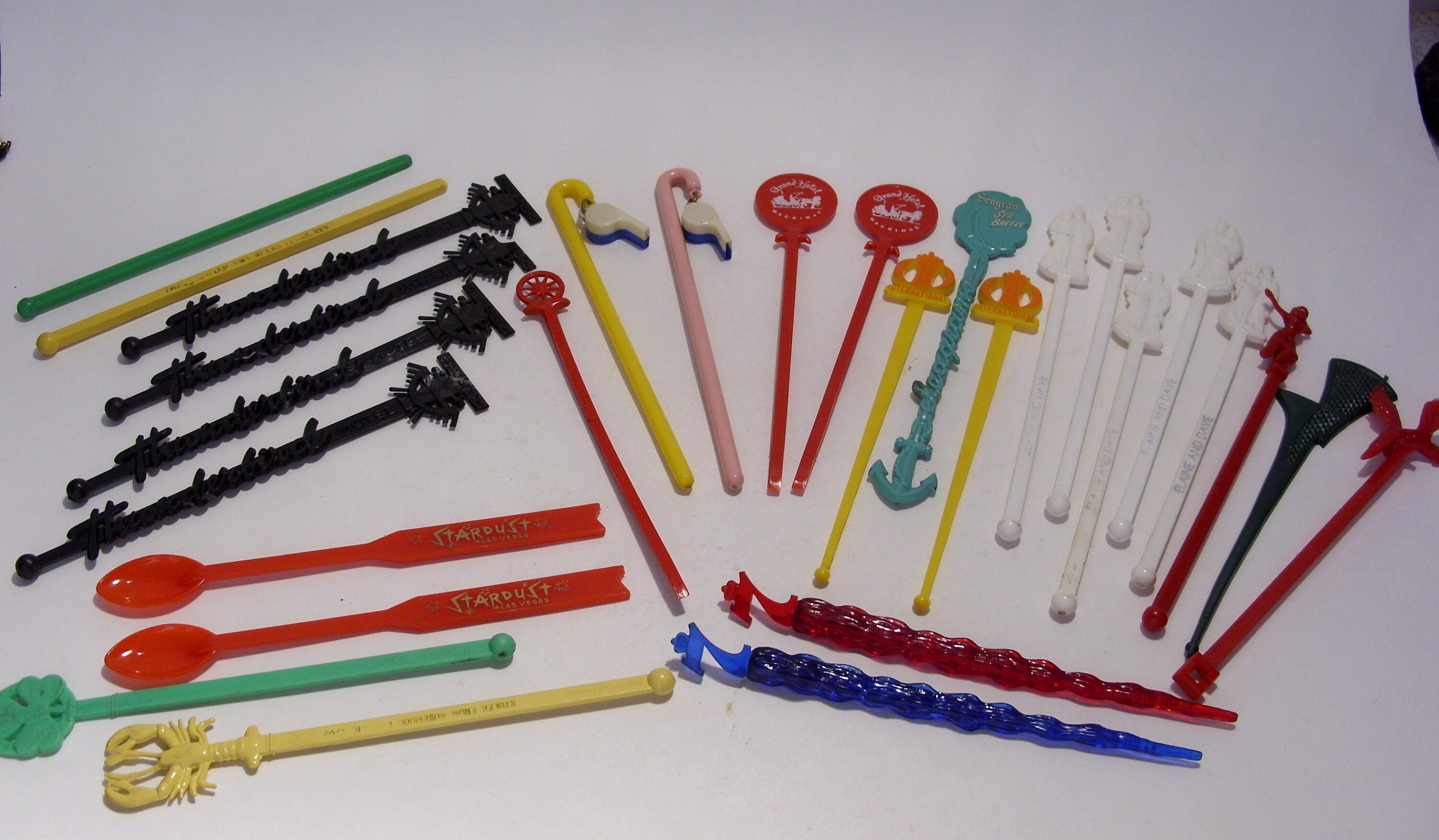 Vintage Whistle Swizzle Sticks for sale Only 2 left at 75