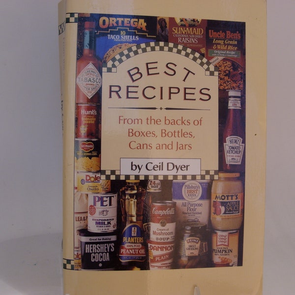 Vintage 1980s Recipe Cookbook, Recipes From Boxes, Cans, Jars