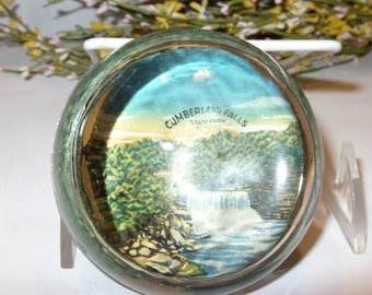 Cumberland Falls State Park Kentucky Souvenir Paperweight 1930's Vintage Collectible for Home or Office Great Gift