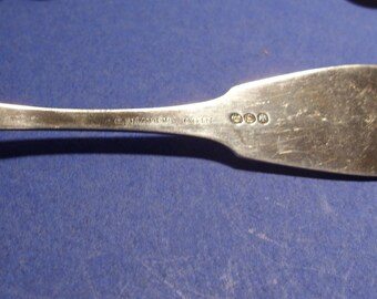 Antique Coin Silver Teaspoons Set of 10 - 1840s Monogrammed