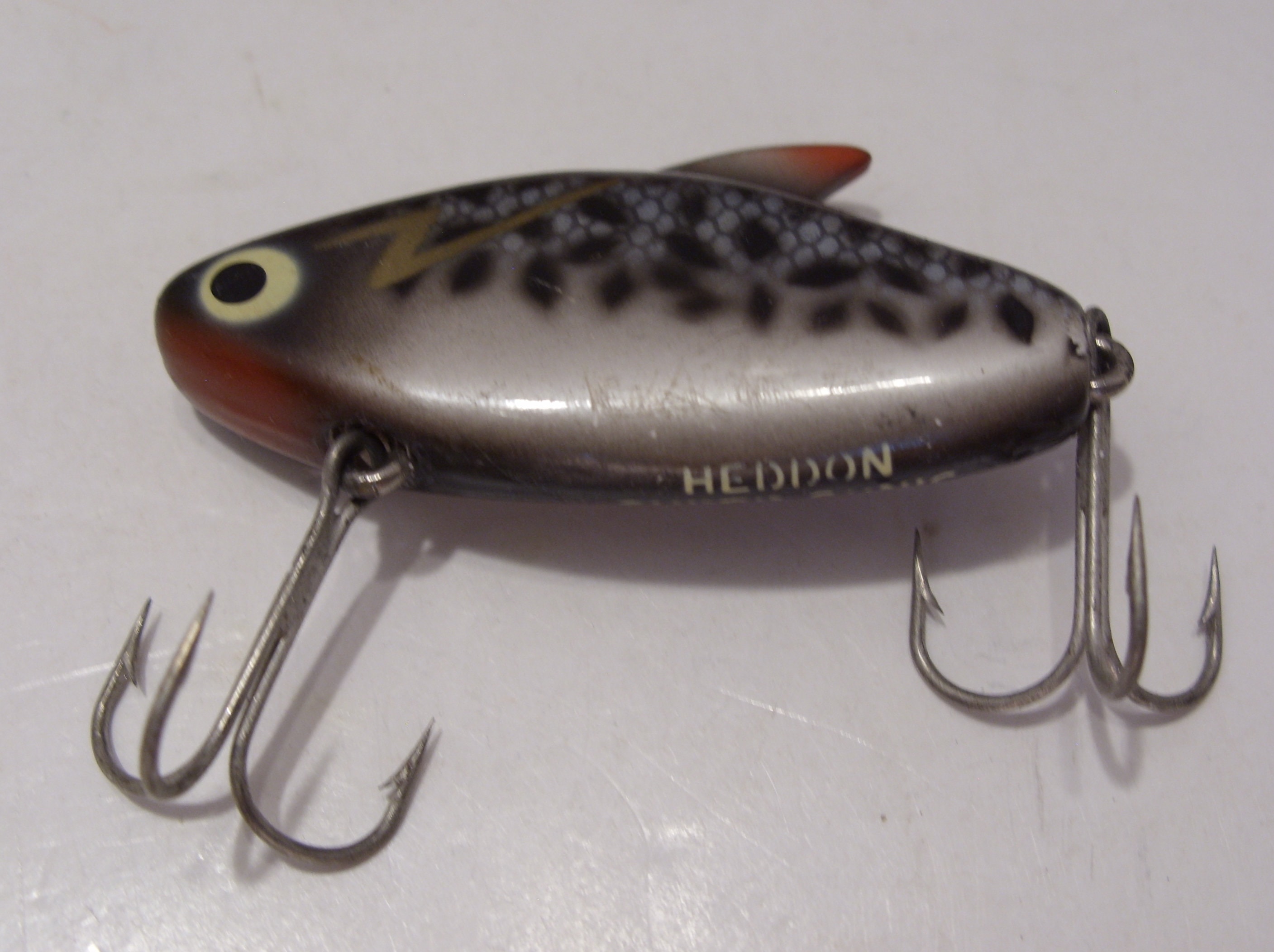 Buy Heddon Mid Century Vintage Super Sonic Fishing Lure is Gray and Black  With Two Three Prong Hooks Used Lure Has Scratches, Crazing SOLD AS IS  Online in India 