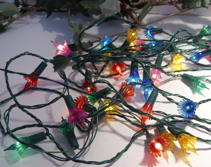 50 Strand of Flower Reflector Christmas Lights Etsy