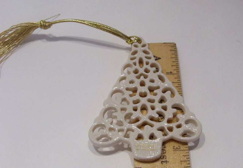 Lenox Handcrafted Creamy Pierced Christmas Tree Ornament FREE Etsy