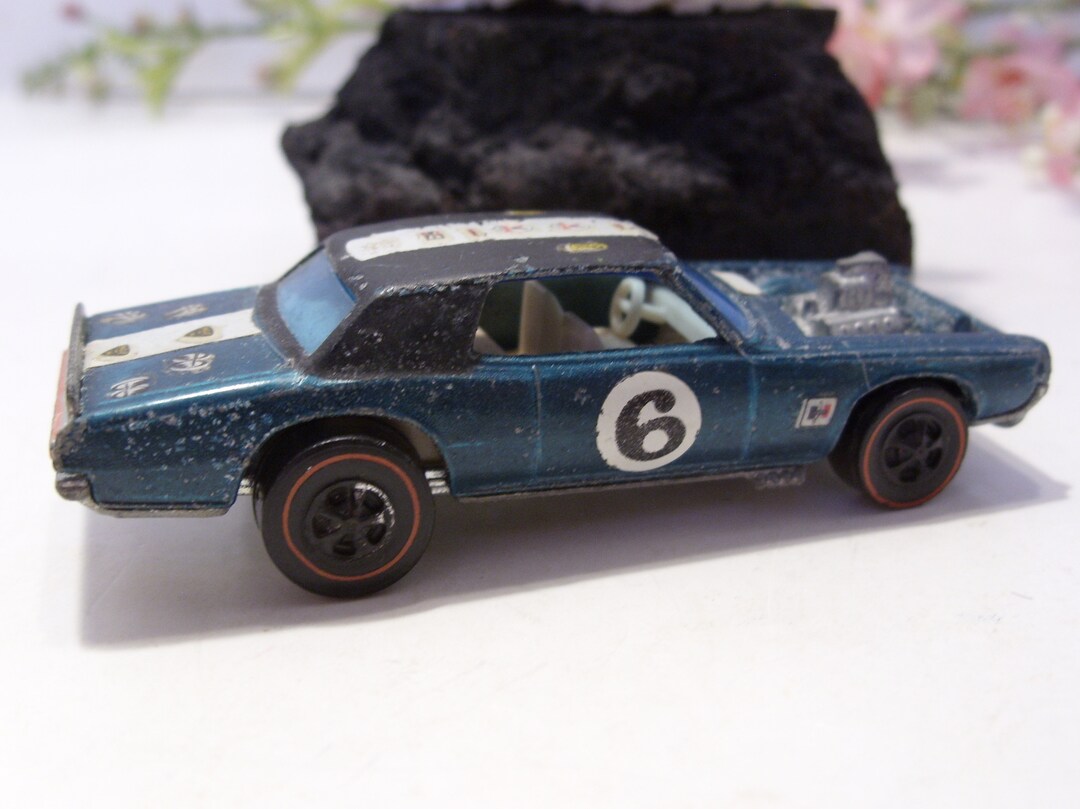 Vintage 1969 Hot Wheels TNT Bird - Blue Redline Wheels T-bird - Etsy