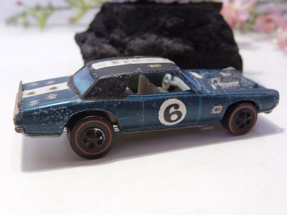 Vintage 1969 Hot Wheels TNT Bird - Blue Redline Wheels T-bird