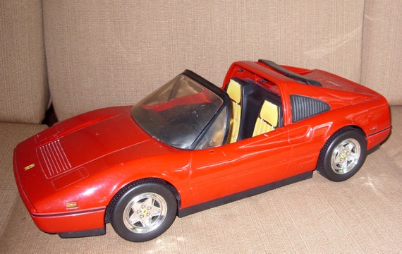 barbie red convertible car