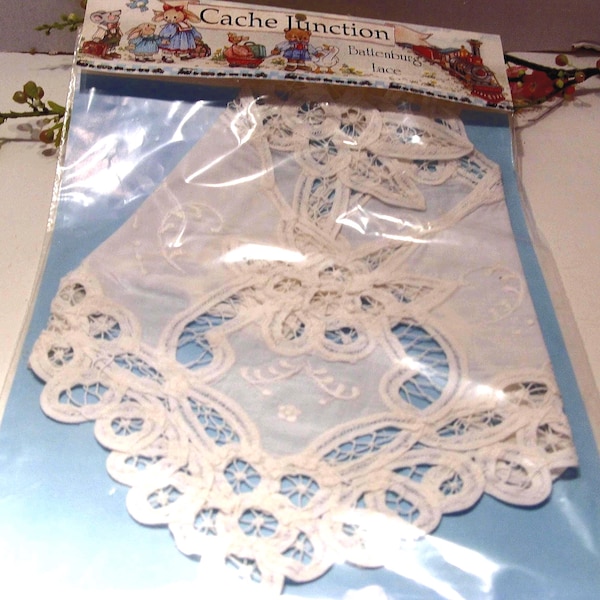 Victorian Battenburg Lace Insert 100% Cotton Vintage Cache Junction