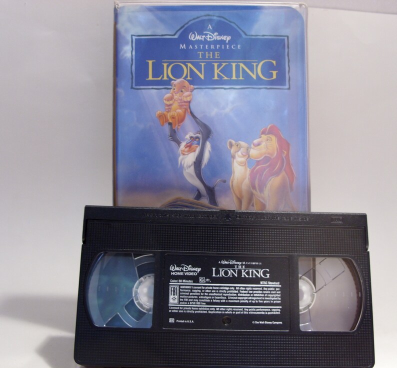 Lion King VHS Video Tape Movie A Walt Disney Masterpiece Home Etsy