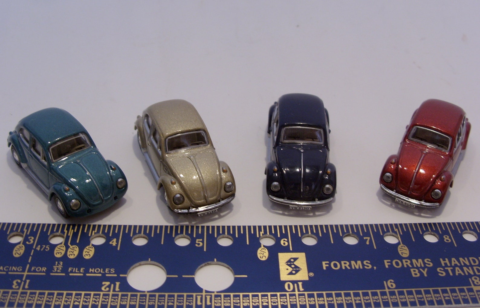 Die Cast VW Beetle Vehicles Set of Four Vintage Volkswagon Bug Etsy