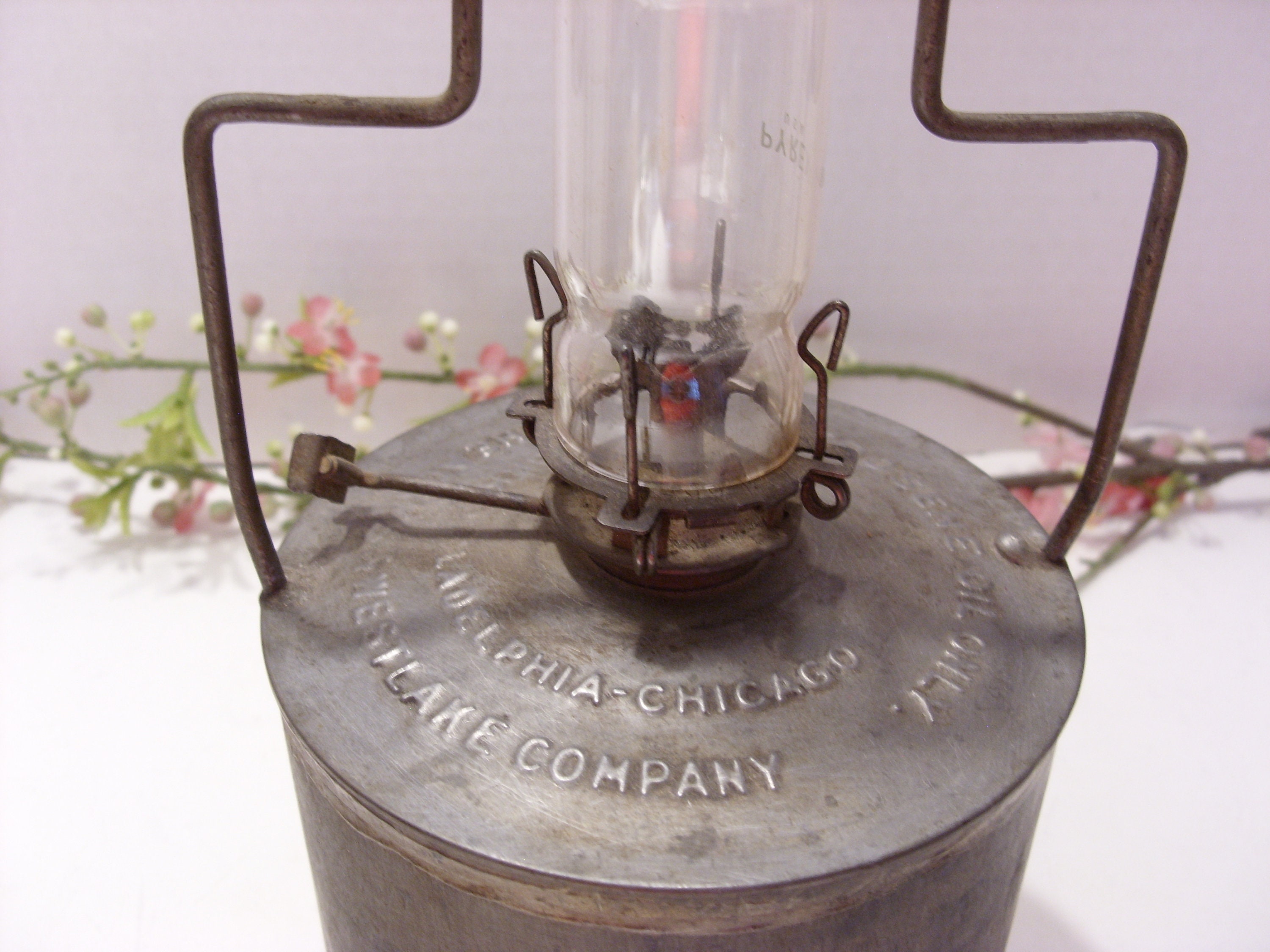 RARE Antique Railroad Lantern the Adams and Westlake Company