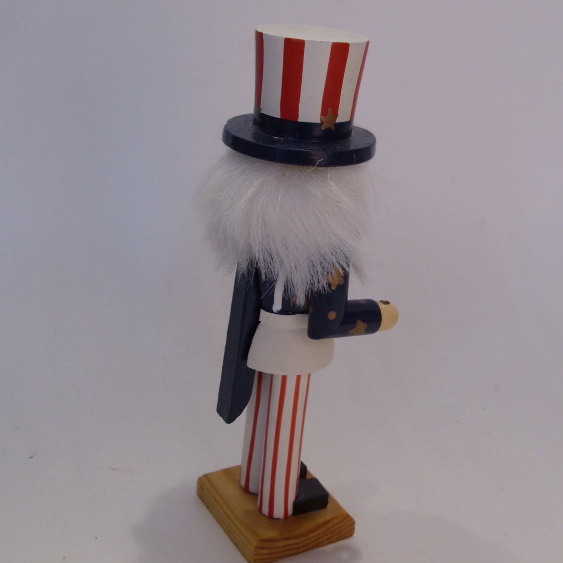 Small Uncle Sam Nutcracker 7 1/8 Inch Vintage Wooden Uncle Etsy