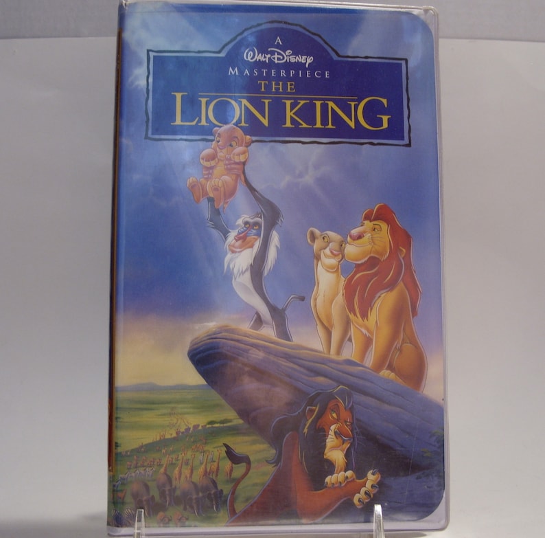 Lion King VHS Video Tape Movie A Walt Disney Masterpiece Home | Etsy