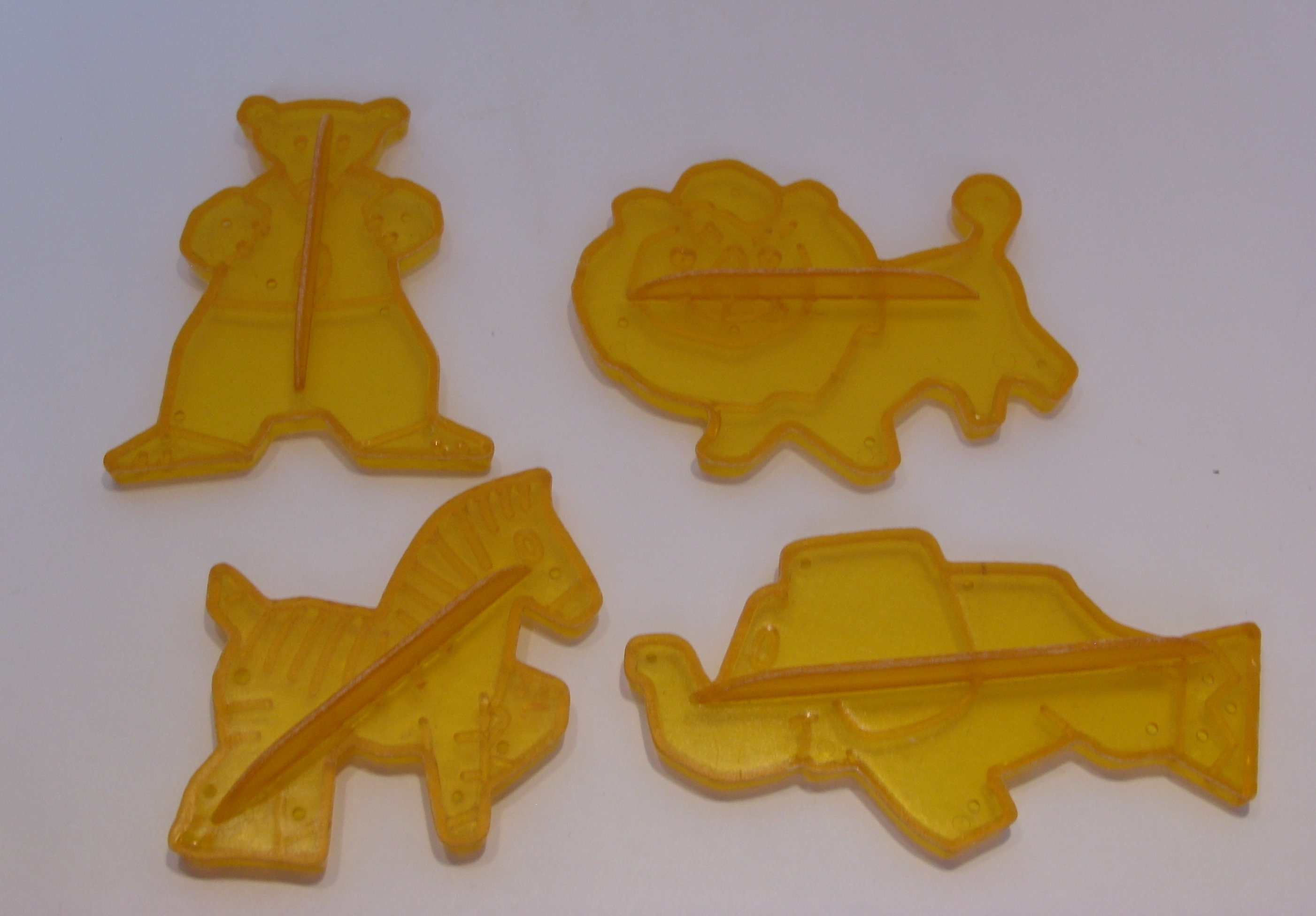 Circus or Zoo Animal Cookie Cutters Set of Four Vintage Etsy