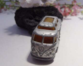 Matchbox Lesney N°34 – Bus VW Combi Bulli Ancien, Métal Bleu (5,5 Cm)