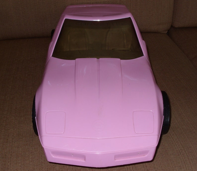 Pink Corvette Vintage Toy Car Barbie Doll Size American Etsy