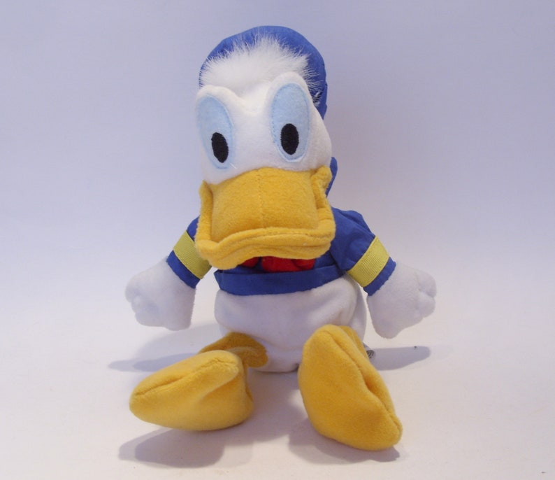 Donald Duck Bean Bag Plush Stuffed Toy Vintage Walt Disney Etsy