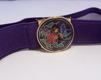 Wholesale- 5 Cloisonne Buckle Elastic Adjustable Belts  display picture 2