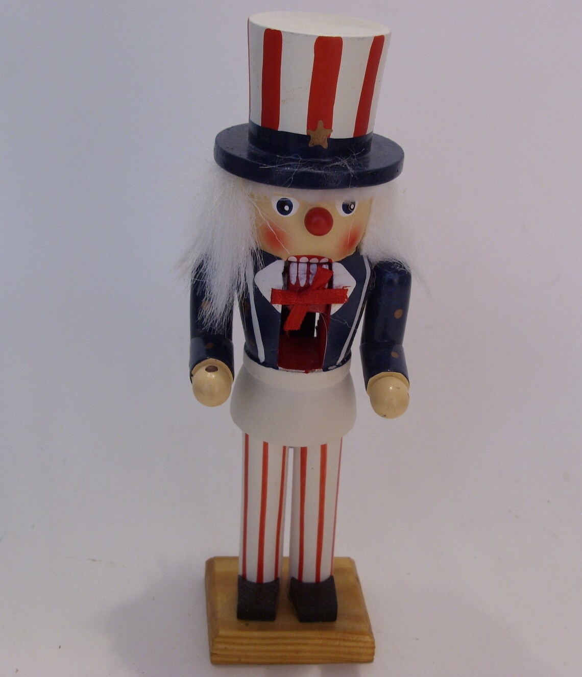 Small Uncle Sam Nutcracker 7 1/8 Inch Vintage Wooden Uncle Etsy
