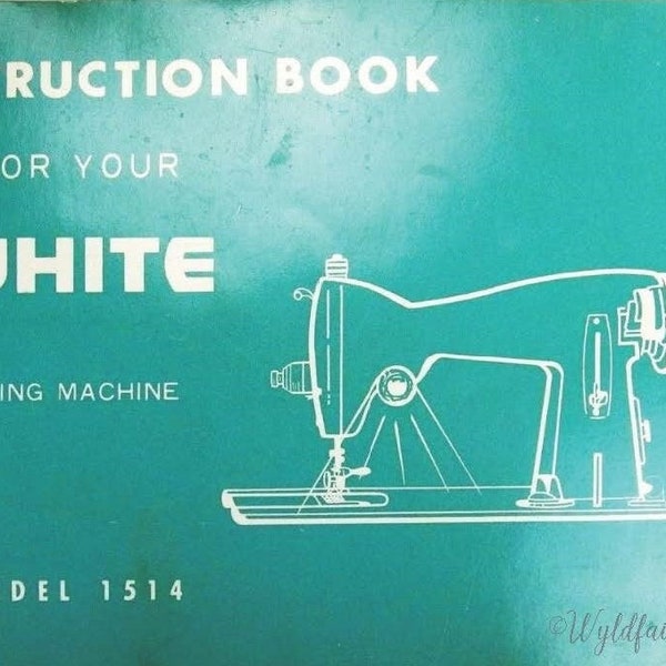 Manual for White 658 Sewing Machine Etsy