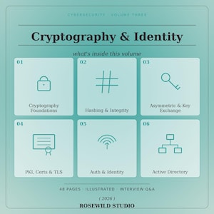 Cybersecurity Textbook Vol 3: Cryptography & Identity | PDF eBook
