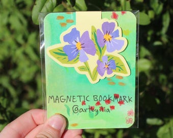 Flower magnetic - bookmark