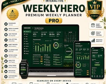 2026 weekly planner –daily weekly planner, kids weekly planner,weekly planner digital,  (Digital Download)