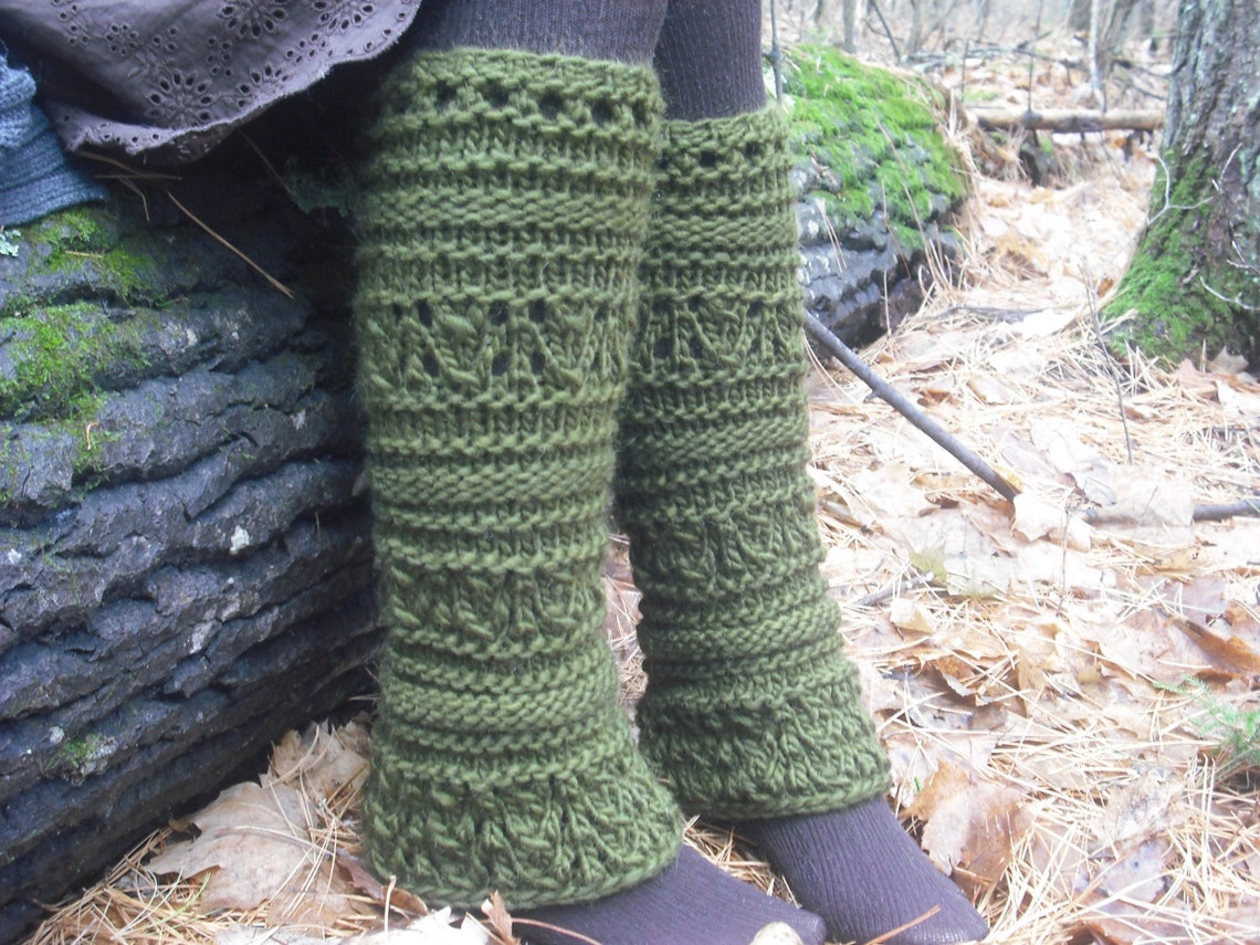 WOOL Leg Warmers Knit Leg Warmers Women's Leg Warmers Etsy