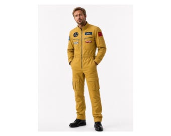 Combinaison d'astronaute rouge inspirée du projet Hail Mary | Costume de cosplay de science-fiction (adulte)