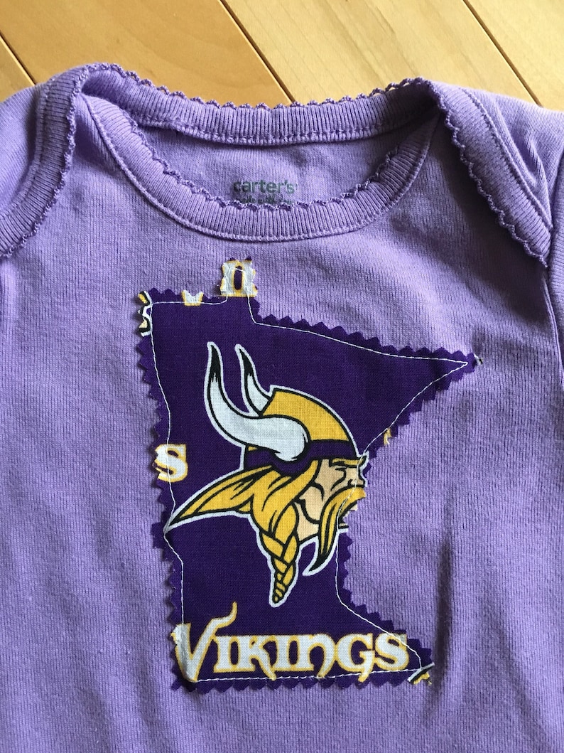 Minnesota Vikings Baby Girl MN Onesie Size 9 Months NEW Etsy