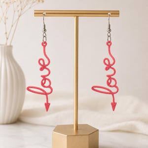 Oorbellen met liefdesmotief | Lichtgewicht handgemaakte statement sieraden