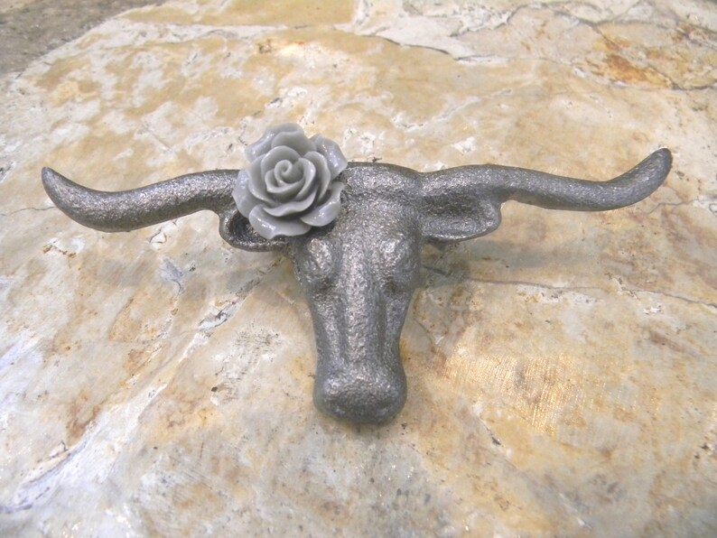 Knobs And Pulls Animal Skull Drawer Pull Country Western Home
