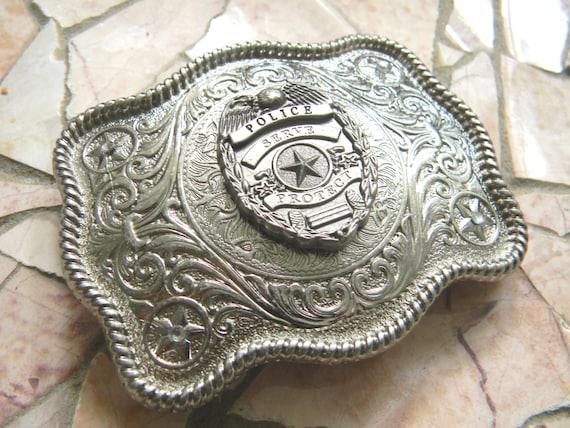 Vintage Silver Stop Snitching Belt Buckle – Metal Alloy, Fits 1.5” Belt, Men’s Costume