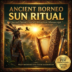 Manuscrito del ritual de amor Dayak, poderoso hechizo matutino de atracción, para manifestar el amor de una persona específica, magia tribal de Borneo (PDF instantáneo)