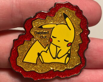 Adorable Pikachu Dabbing Festival Pin - Wearable Pokémon Charm - Pikachu Festival Pin - Electric Pokémon Collectible