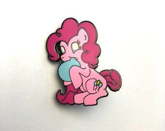 Pinky Pops Pin - Pinkie Pie Pin - My Little Pony Pin - Lapel Pin - My Little Pony Hat Pin - Nitrous Hat Pin - Electrik Graffiti Pin