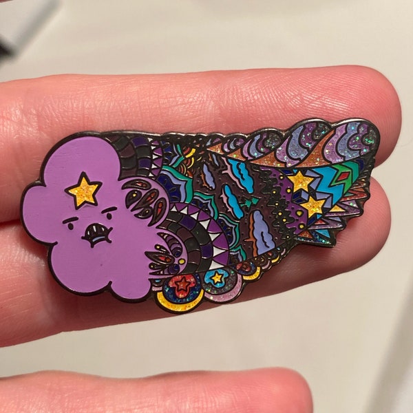 Adventure Time Pin: Lumpy Space Princess Enamel Pin - Collectible Pins - Paisley Time Festival Hat Pin