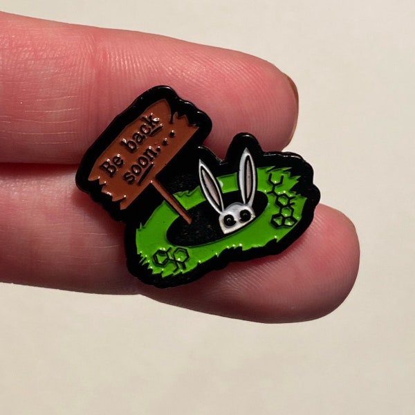Rabbit Pin - Etsy