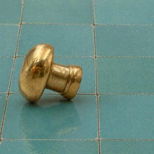 Unlacquered Brass Cabinet Knobs, Handmade Solid Brass Kitchen Knobs, Drawer Pull Knobs, Bathroom Cabinet Hardware, Dresser Knob