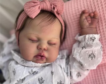 Custom Reborn Baby Doll – Handmade Lifelike Baby – Personalized Reborn Doll – Realistic Newb Reborn Baby Pickle 24” CUSTOMIZED