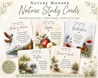 Nature Study Memory Statement Cards - Printable PDF