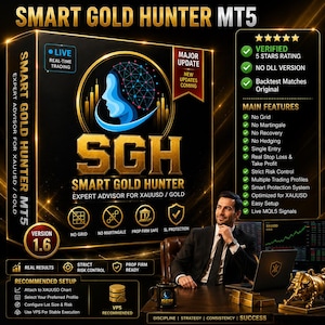 Smart Gold Hunter v1.6 Gold Trading EA XAUUSD MT5