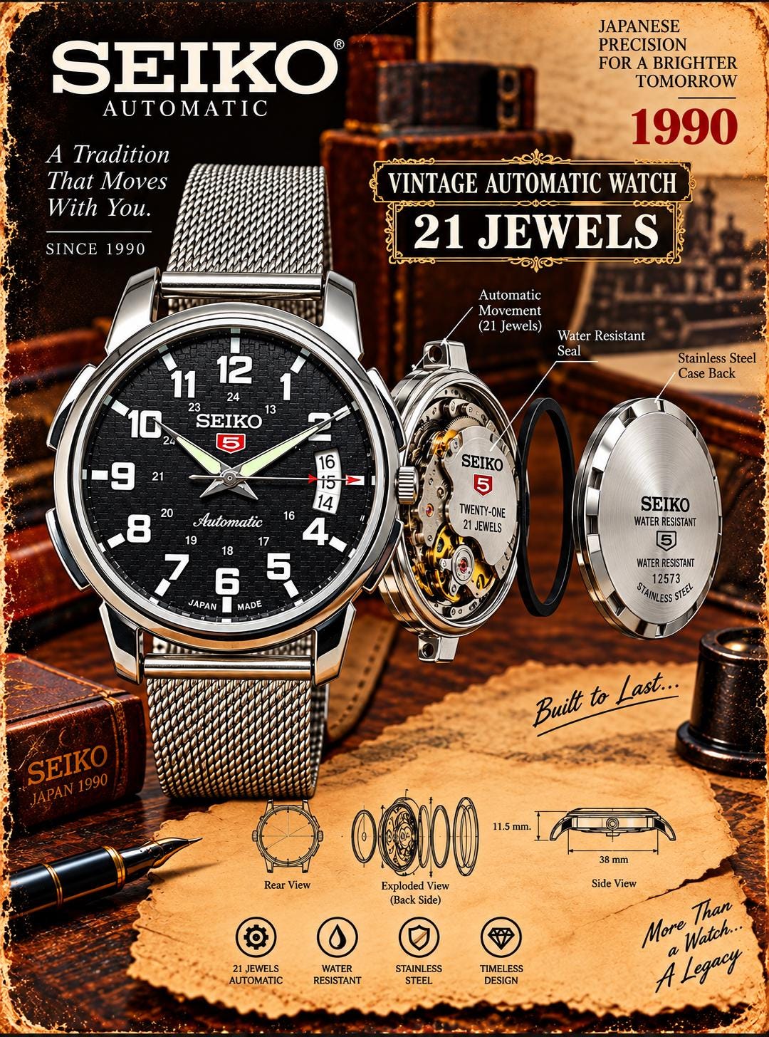 Seiko kinetic - Etsy 日本