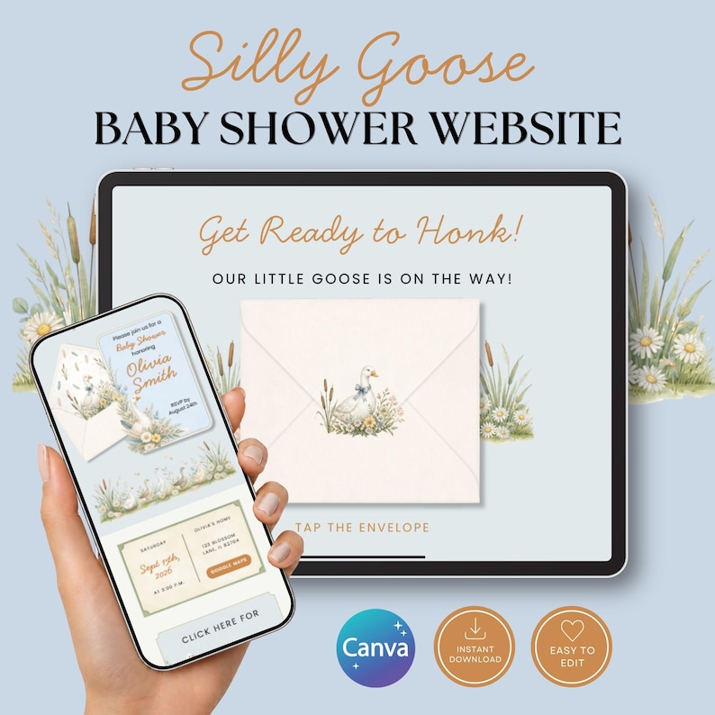 Silly Goose Baby Shower Website
