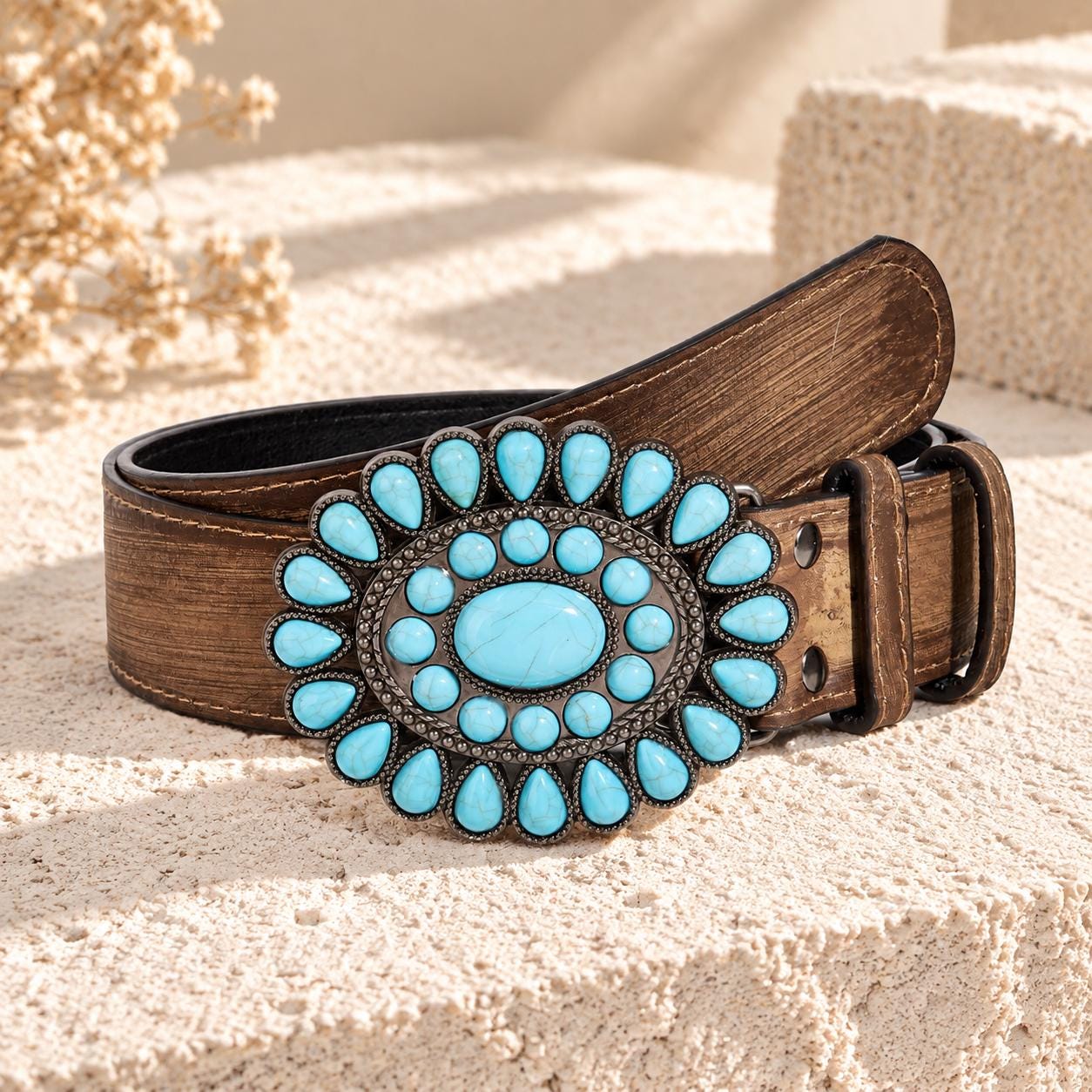 時計 Stone  belt brown Stone Belt - Etsy