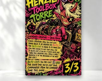 Henzie „Toolbox“ Torre Neon Art MTG Custom Proxies Cards